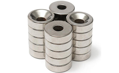 Sintered Countersunk Plated N30-N30AH Neodymium Iron Boron  Magnets